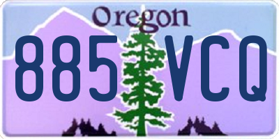 OR license plate 885VCQ