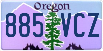 OR license plate 885VCZ