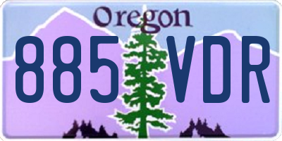 OR license plate 885VDR