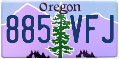 OR license plate 885VFJ