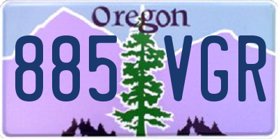 OR license plate 885VGR