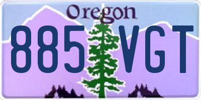 OR license plate 885VGT