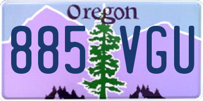 OR license plate 885VGU