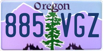 OR license plate 885VGZ