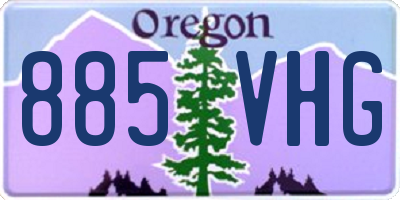OR license plate 885VHG