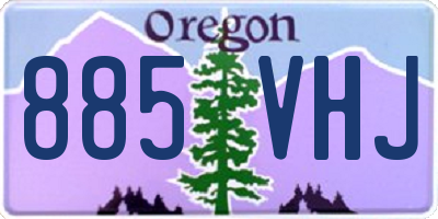 OR license plate 885VHJ