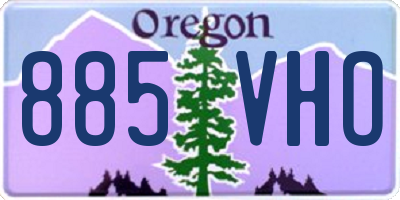 OR license plate 885VHO