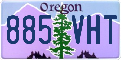 OR license plate 885VHT