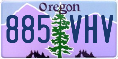 OR license plate 885VHV