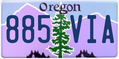 OR license plate 885VIA
