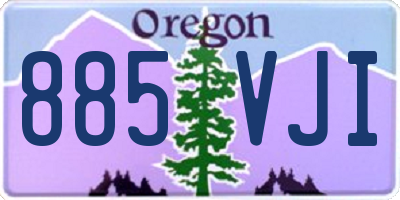 OR license plate 885VJI