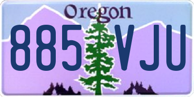 OR license plate 885VJU