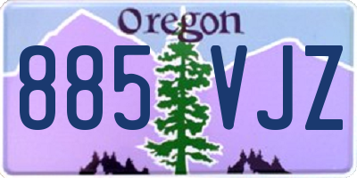 OR license plate 885VJZ