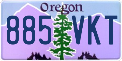 OR license plate 885VKT