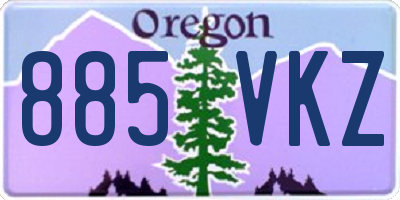 OR license plate 885VKZ