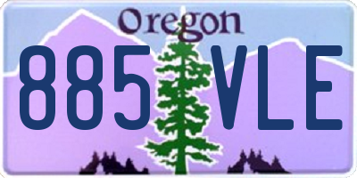 OR license plate 885VLE
