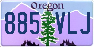 OR license plate 885VLJ