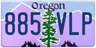 OR license plate 885VLP