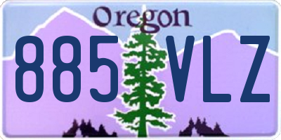 OR license plate 885VLZ