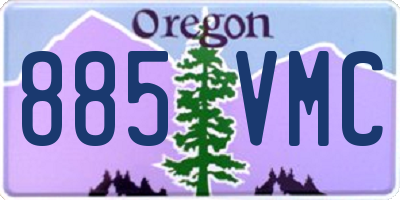 OR license plate 885VMC