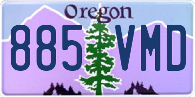 OR license plate 885VMD