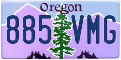 OR license plate 885VMG