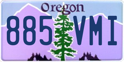 OR license plate 885VMI