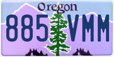 OR license plate 885VMM