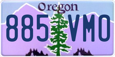 OR license plate 885VMO