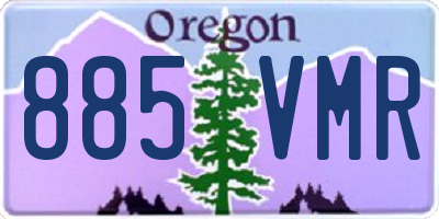 OR license plate 885VMR