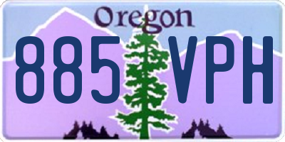 OR license plate 885VPH