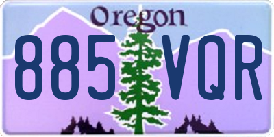 OR license plate 885VQR