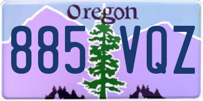 OR license plate 885VQZ