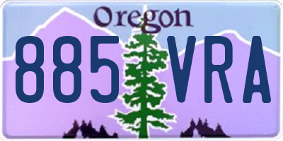 OR license plate 885VRA