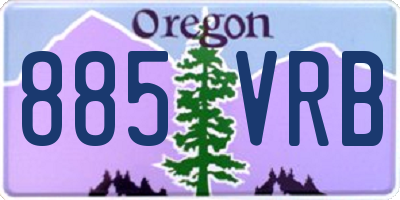 OR license plate 885VRB