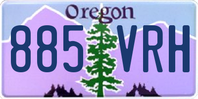 OR license plate 885VRH