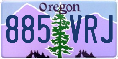 OR license plate 885VRJ