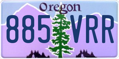 OR license plate 885VRR