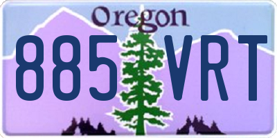 OR license plate 885VRT