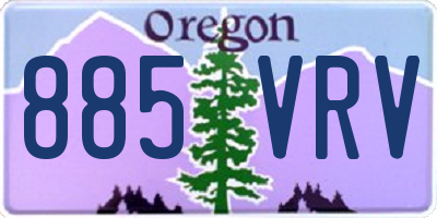 OR license plate 885VRV