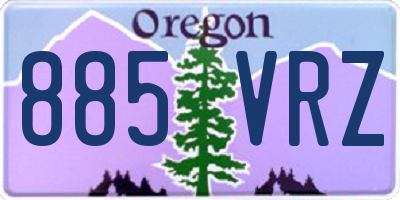 OR license plate 885VRZ