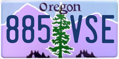 OR license plate 885VSE