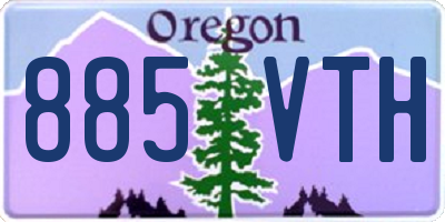 OR license plate 885VTH