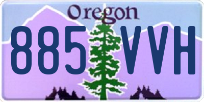 OR license plate 885VVH