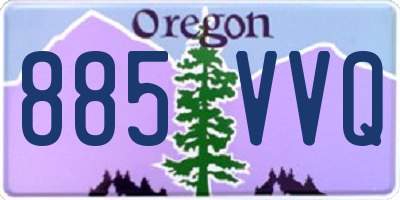 OR license plate 885VVQ