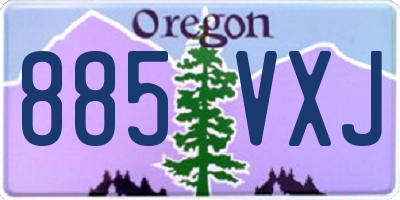 OR license plate 885VXJ
