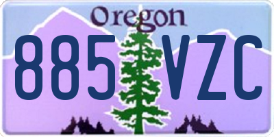 OR license plate 885VZC