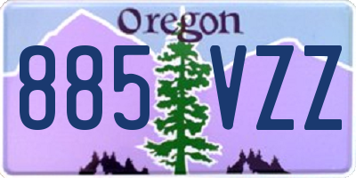 OR license plate 885VZZ