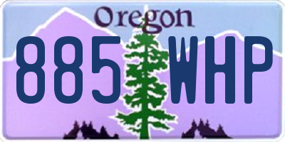 OR license plate 885WHP