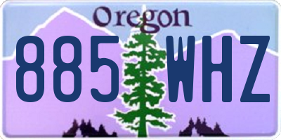 OR license plate 885WHZ